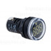 MT22-VDC1 Meyertec Индикатор напряжения 22мм, 5-60V DC, белый