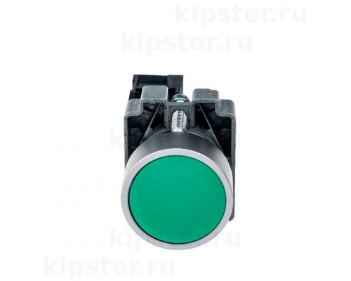 MTB2-BAZ113 Meyertec Кнопка 22мм плоская зеленая, 1NO, металл