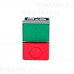 MTB2-BLZ1584 Meyertec Кнопка 22мм двойная 1NO+1NC, выступающий толкатель
