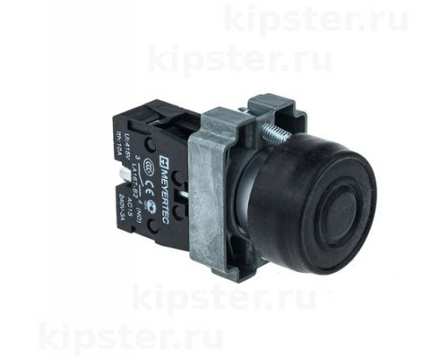 MTB2-BPZ112 Meyertec Кнопка 22мм в кожухе, черная 1NO