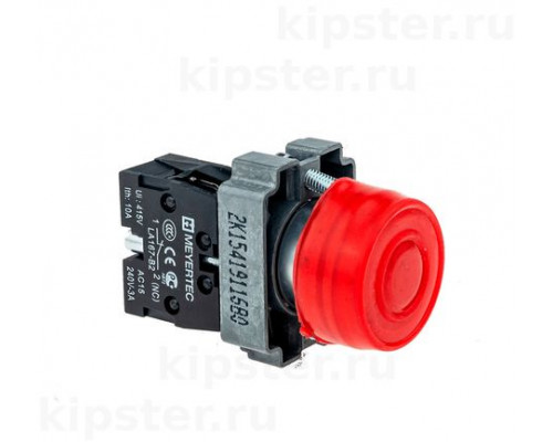 MTB2-BPZ124 Meyertec Кнопка 22мм в кожухе, красная 1NC