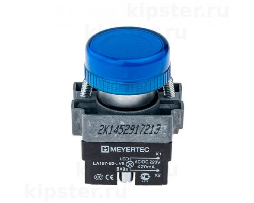 MTB2-BV636 Meyertec Сигнальная лампа 22мм синий, 220V AC/DC MTB2-BV636 Meyertec Сигнальная лампа 22мм синий, 220V AC/DC