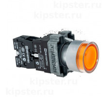 MTB2-BW3561 Meyertec Кнопка 22мм с подсветкой желтая 24V 1NO