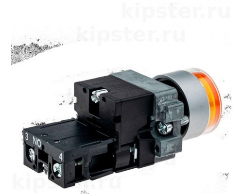 MTB2-BW3561 Meyertec Кнопка 22мм с подсветкой желтая 24V 1NO