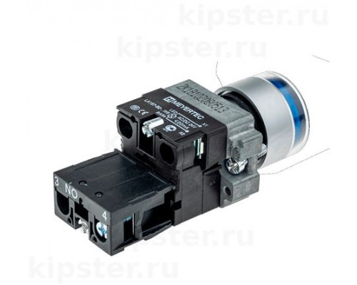 MTB2-BW3661 Meyertec Кнопка 22мм с подсветкой синяя, 24V 1NO