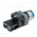 MTB2-BW3663 Meyertec Кнопка 22мм с подсветкой синяя, 220V 1NO