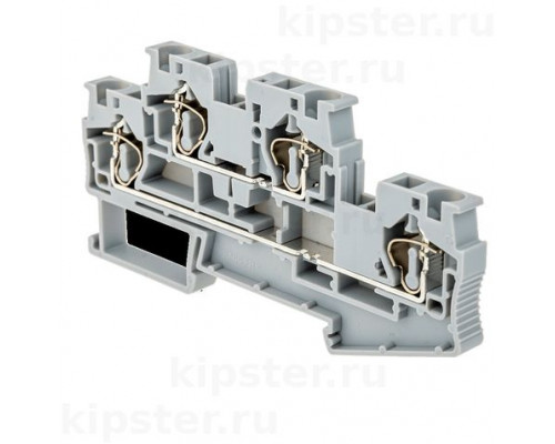MTS-D4 Meyertec Клемма пружинная двухуровневая, 4 мм², серая MTS-D4 Meyertec Клемма пружинная двухуровневая, 4 мм², серая