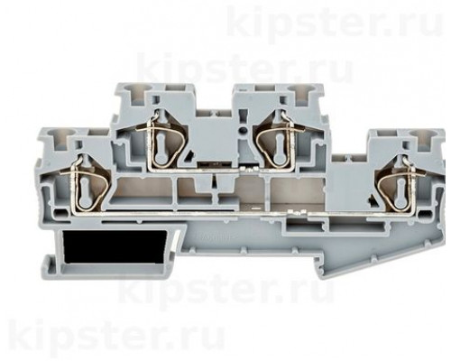 MTS-D4 Meyertec Клемма пружинная двухуровневая,  4 мм², серая