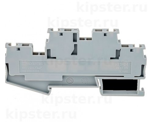 MTS-D4 Meyertec Клемма пружинная двухуровневая, 4 мм², серая MTS-D4 Meyertec Клемма пружинная двухуровневая, 4 мм², серая