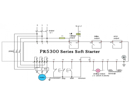 PR5300 450G3 Powtran Устройство плавного пуска(софтстартер) 450 кВт 
