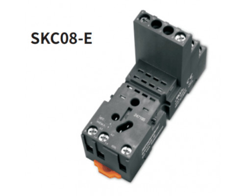 SKC08-E Shenler Колодка реле без зажима 2CO 12A подкл винт  IP20