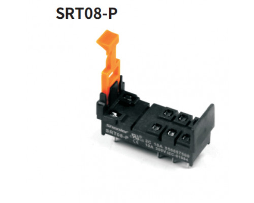 SRT08-P Shenler Колодка реле 2C 10A подкл PCB  IP20