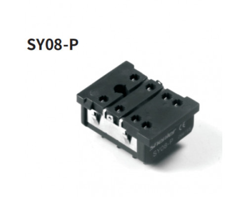SY08-P Shenler Колодка реле 2CO 12A подкл PCB  IP20